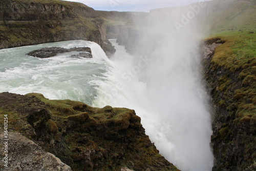 Gullfoss am Golden Circle in Südisland im Juni 2020