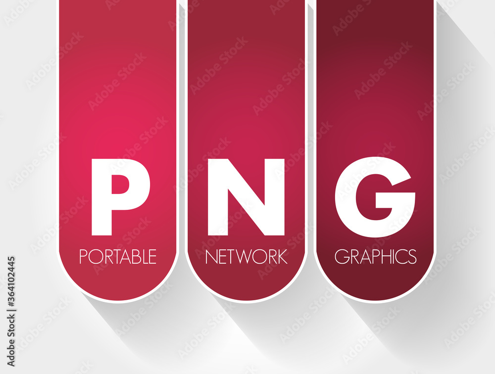 PNG - Portable Network Graphics acronym, technology concept background PNG - Portable Network Graphics acronym, technology concept background
