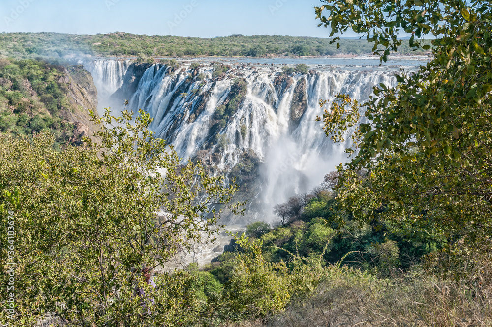 Ruacana waterfall in the Kunene River