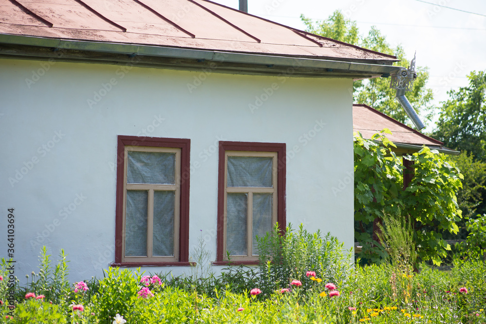 Old ethnic huts and houses of Ukrainians in Pereyaslav