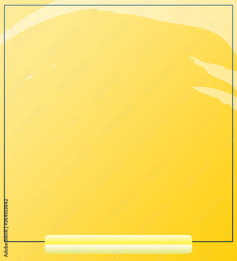 Modern Empty Yellow Square Frame Template Design Without Any Text-For Social Media, Banner, Poster, Flyer & Card.