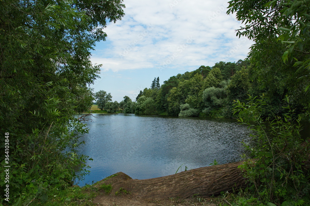 Summer landscapes in the vicinity of the village of Ubor, Moscow region of Russia. Summer landscapes in the vicinity of the village of Ubor, Moscow region of Russia.