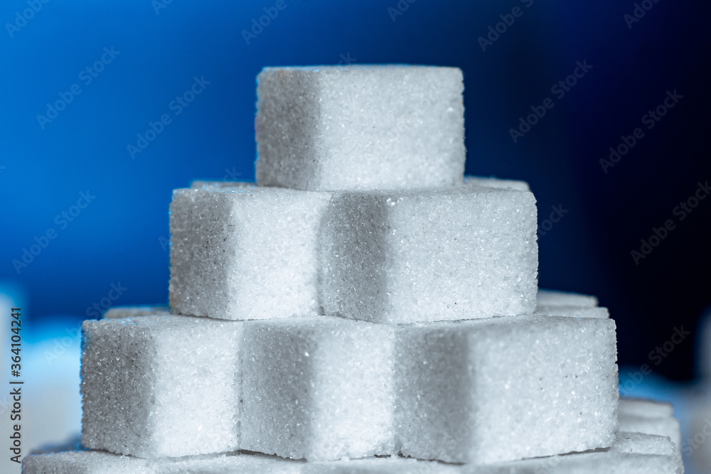 Pyramid of sugar blocks Pyramid of sugar blocks