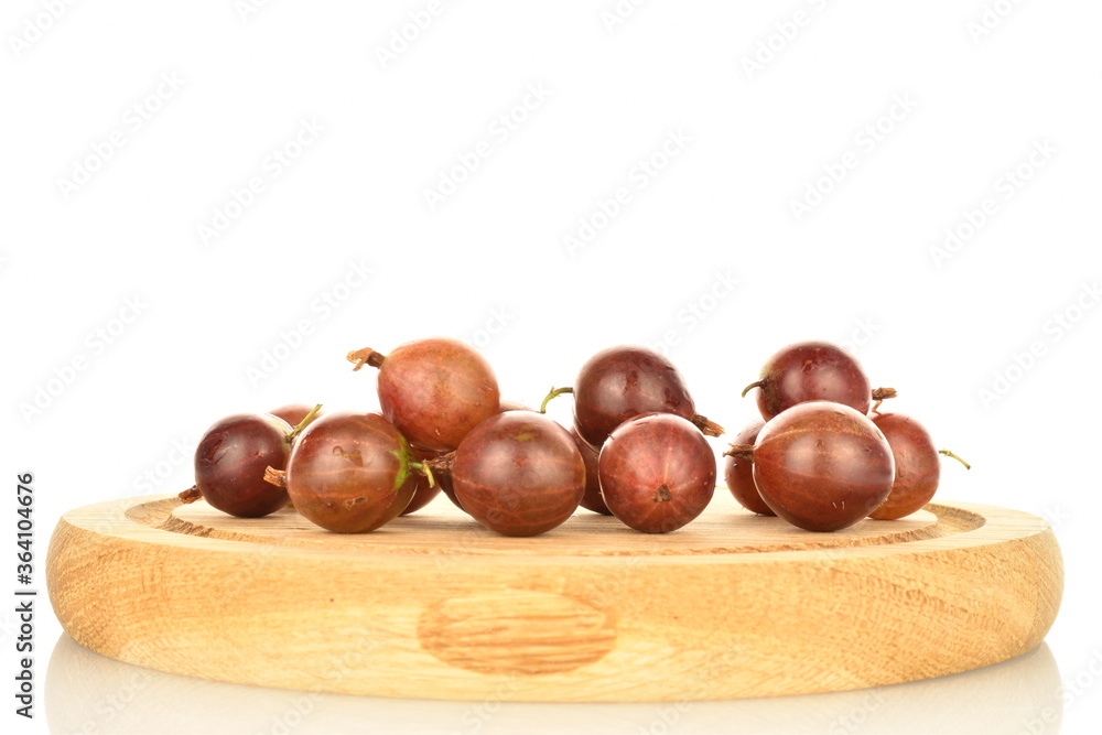 Ripe juicy organic agrus, close-up, isolated on white. Ripe juicy organic agrus, close-up, isolated on white.