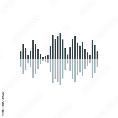 sound wave icon vector design template