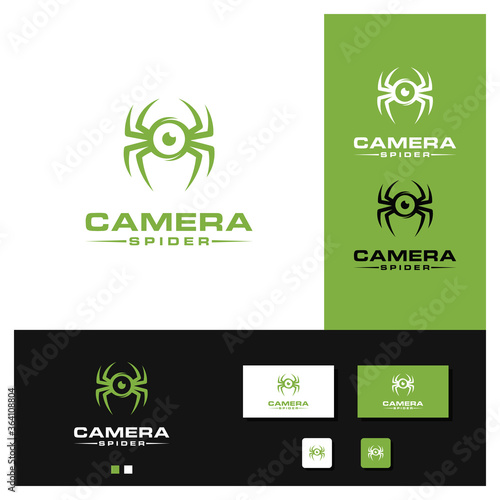 Camera Spider Logo Simple and Vector