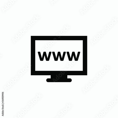 internet icon vector sign