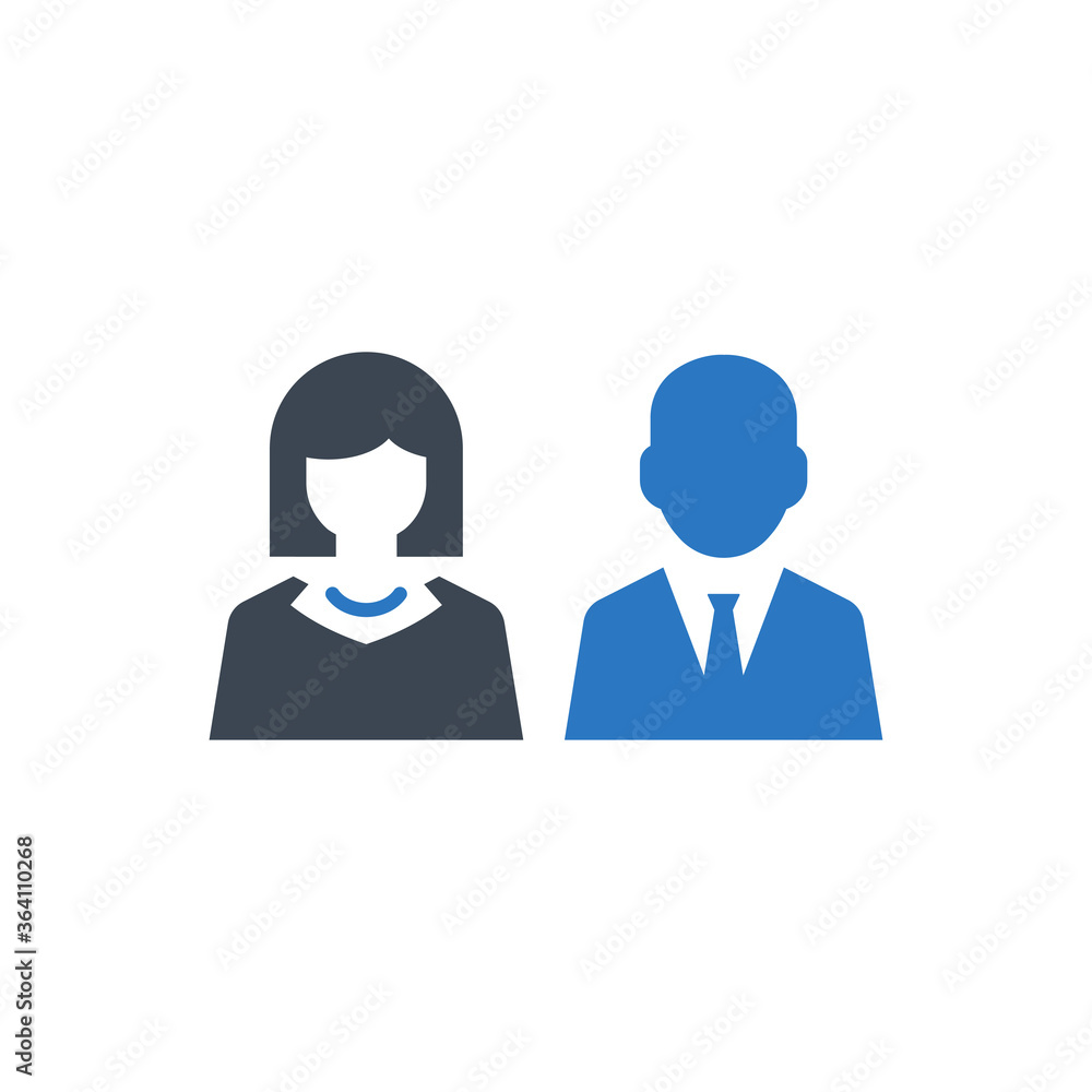 Officer Icon. Business, team (vector illustration) Officer Icon. Business, team (vector illustration)