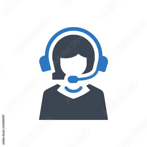 Help line Icon. customer, support, Help, service (vector illustration)