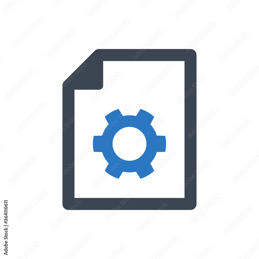 Document Setting Icon. file, Article, Content, management (vector illustration) Document Setting Icon. file, Article, Content, management (vector illustration)