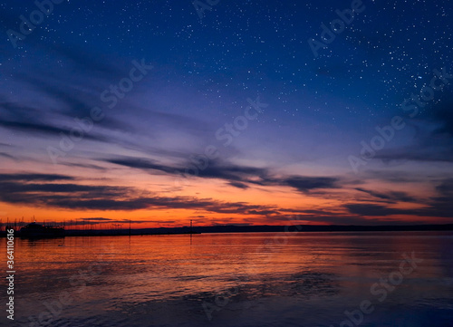 Lake Balaton at sunset