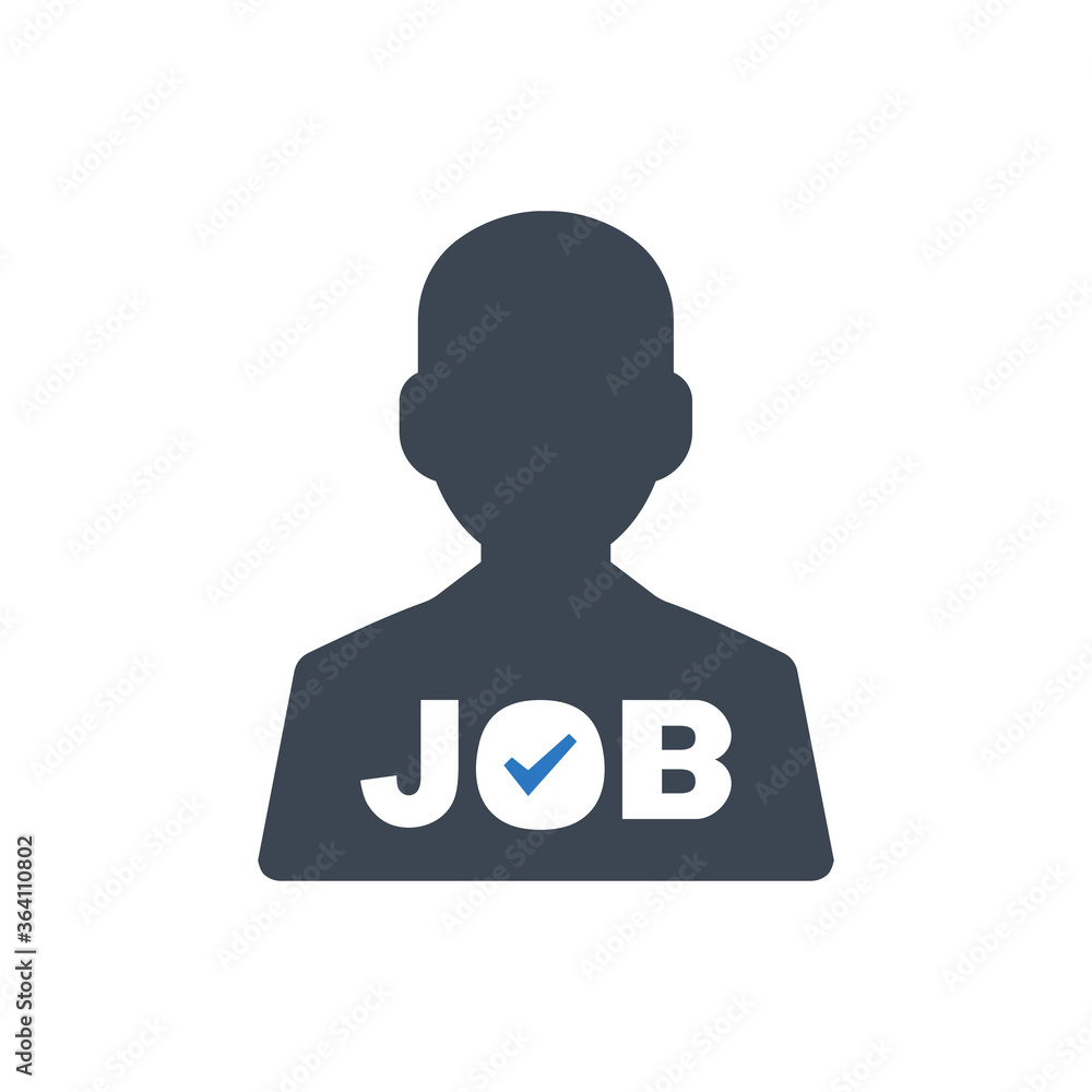 Job Candidate Icon. job post (vector illustration) Job Candidate Icon. job post (vector illustration)