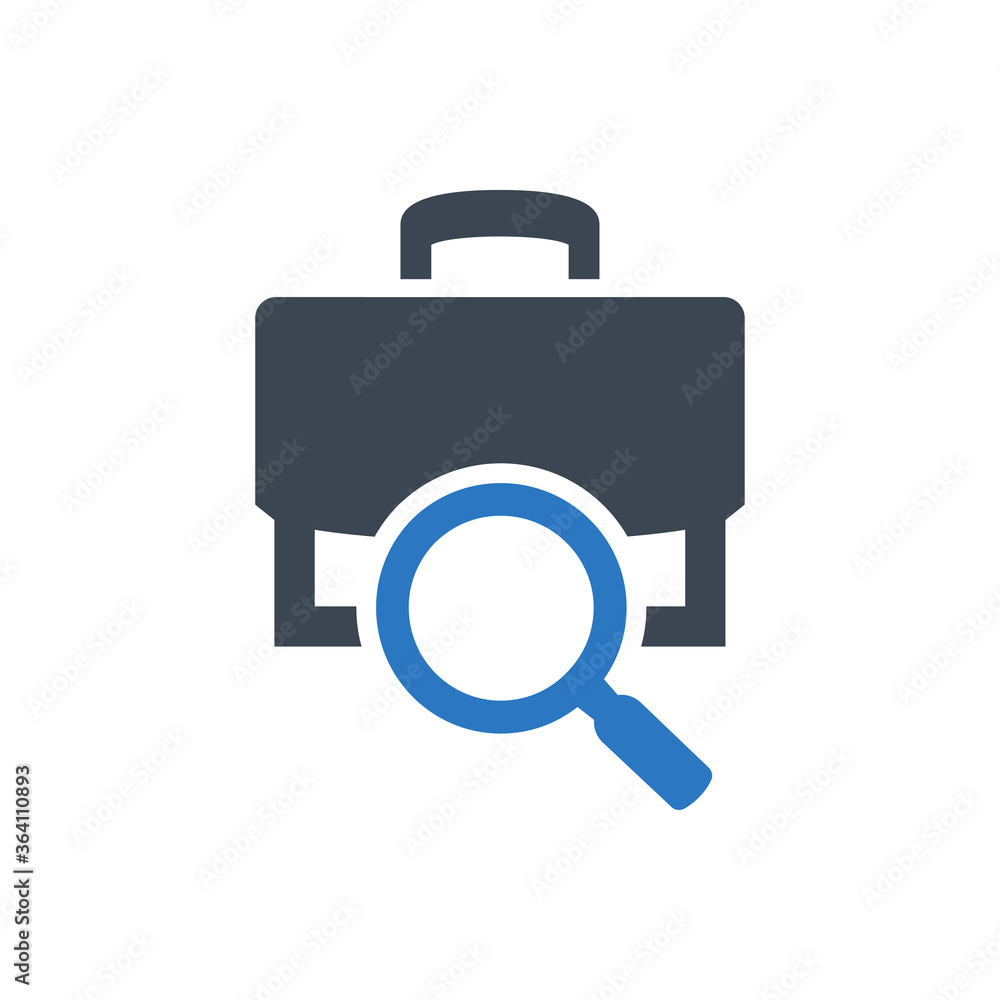 Job Seeking Icon. search, professional (vector illustration) Job Seeking Icon. search, professional (vector illustration)
