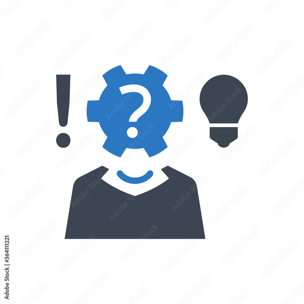 Decision Making Process Icon. business, problem solving (vector illustration) Decision Making Process Icon. business, problem solving (vector illustration)