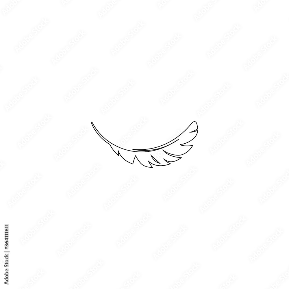 Obraz premium feather logo