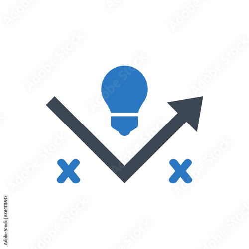 Solution Tactic Icon. strategy, Plan, tactics (vector illustration)
