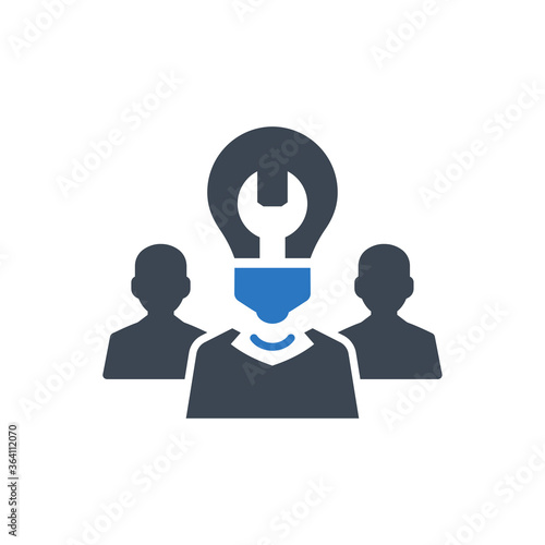 Expert Team Icon. technical, specialist (vector illustration)