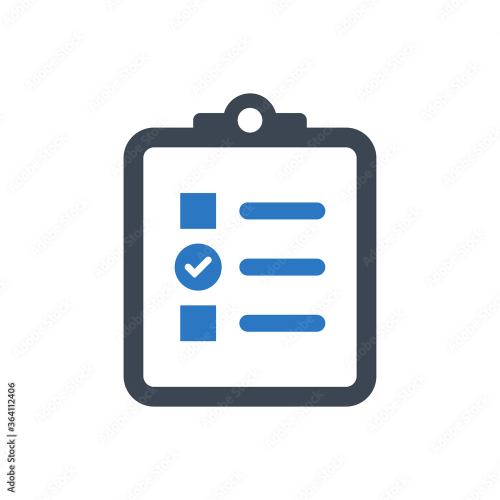 Audit Test Icon. exam, survey, clipboard (vector illustration) Audit Test Icon. exam, survey, clipboard (vector illustration)