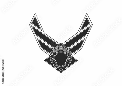 
it's a combined crown, agriculture, wings and shield