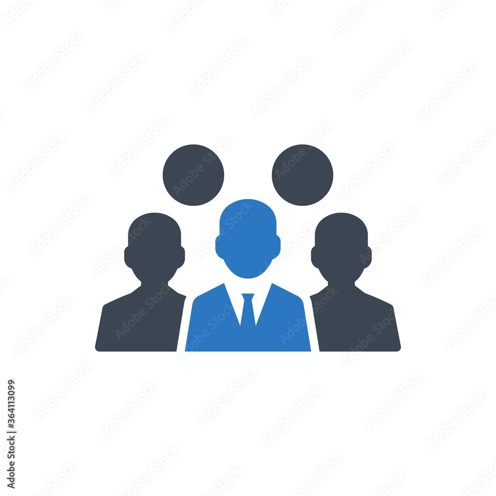 Business People Icon. employees, group (vector illustration) Business People Icon. employees, group (vector illustration)
