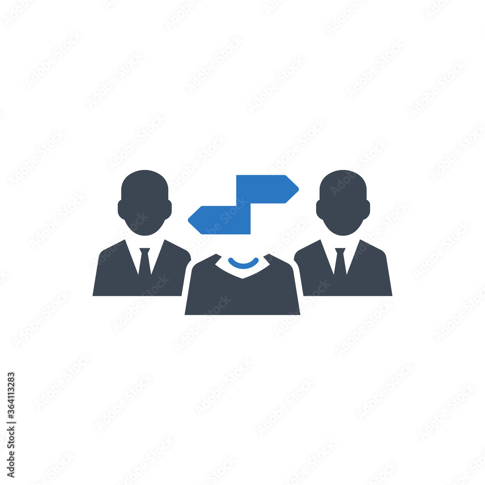 Team Decision Icon. decision, team, guide (vector illustration) Team Decision Icon. decision, team, guide (vector illustration)