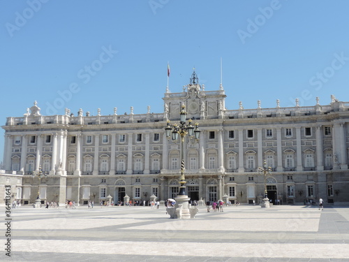 Facade of the Royal Palace of Madrid (Palacio Real), Spain © murasal