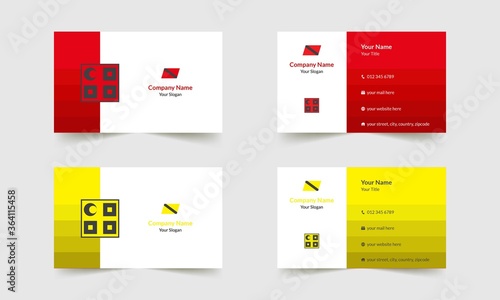 Modern Professional Vector Minimal and Creative Business Card Template and Pro Vector Illustration