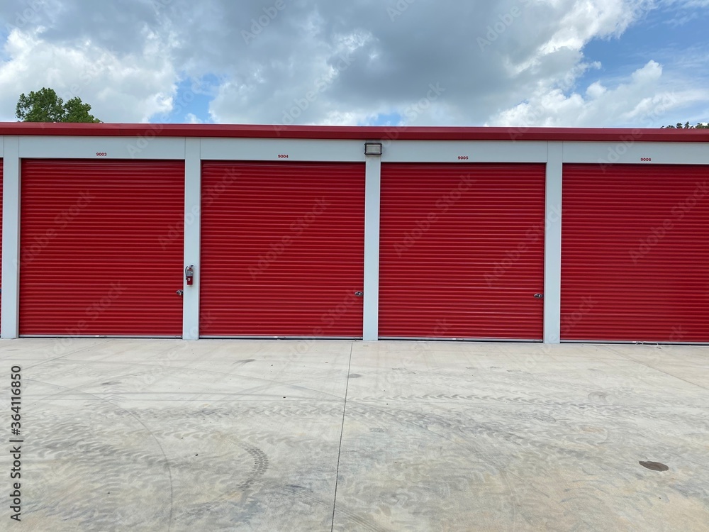 red and white warehouse red and white warehouse