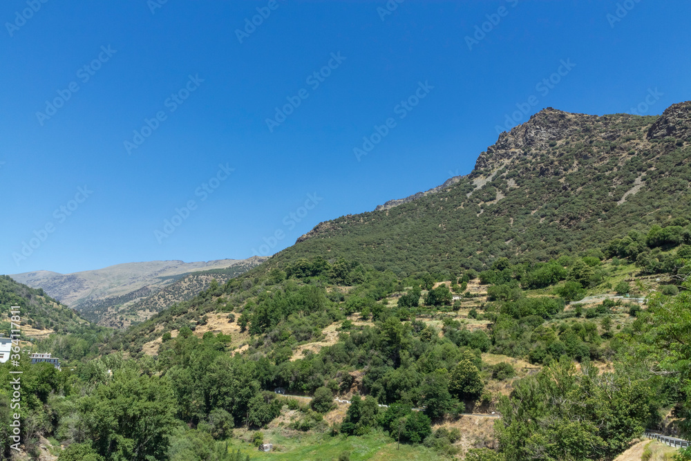high mountains of the Sierra Nevada mountain range