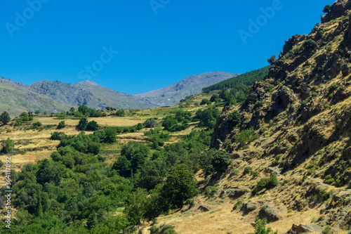 high mountains of the Sierra Nevada mountain range