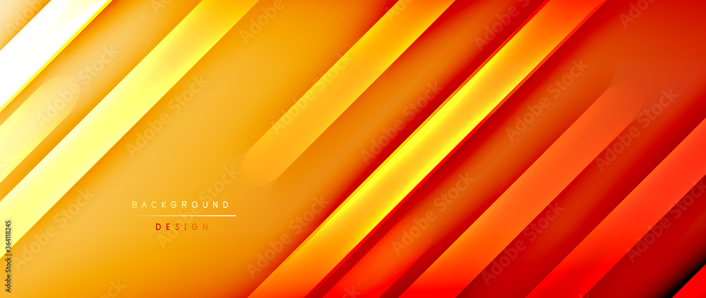 Obraz Bright gradient neon lines abstract background