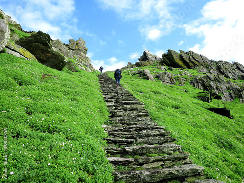 Skellig Michael, the World Heritage Site in Ireland