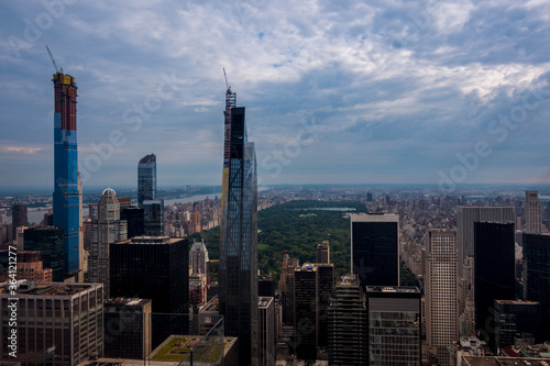 View of Downtown Manhattan Overlooking Central Park
