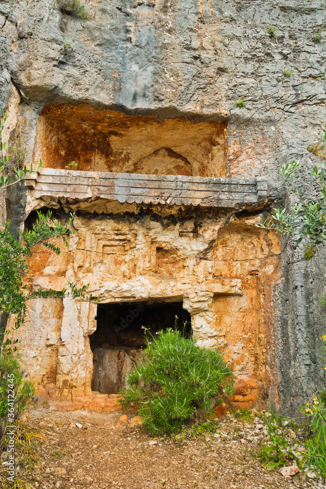 Saba in ancient sites archeological location on a Lycian way near Kas, Turkey Saba in ancient sites archeological location on a Lycian way near Kas, Turkey