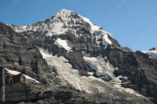 Glaciers on the Mönch above Wengen.