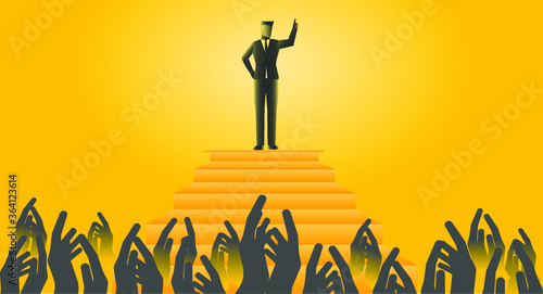 illustration of successful men who provide motivation