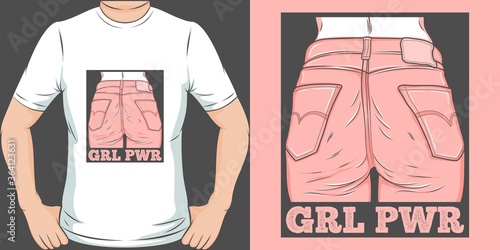 This GRL PWR Quote design is perfect for print and merchandising. You can print this design on a T-Shirt, Hoodie, Poster and more merchandising according to your needs.
