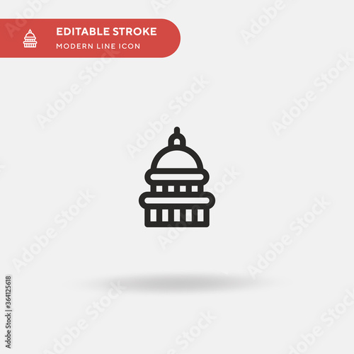 Fotótapéta Capitol Simple vector icon