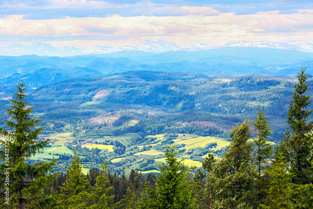 Naklejka premium Vassfjella hiking tour