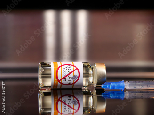 Vial vaccine anti-vax activists covid-19 coronavirus photo