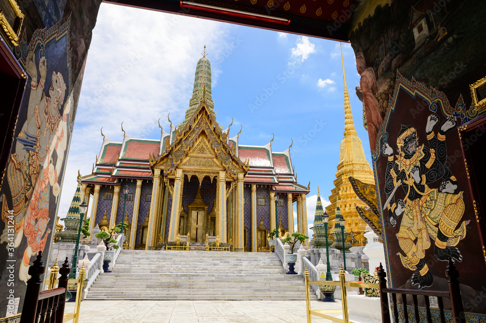 Great temple structure inside Royal Grand Palace, Bangkok