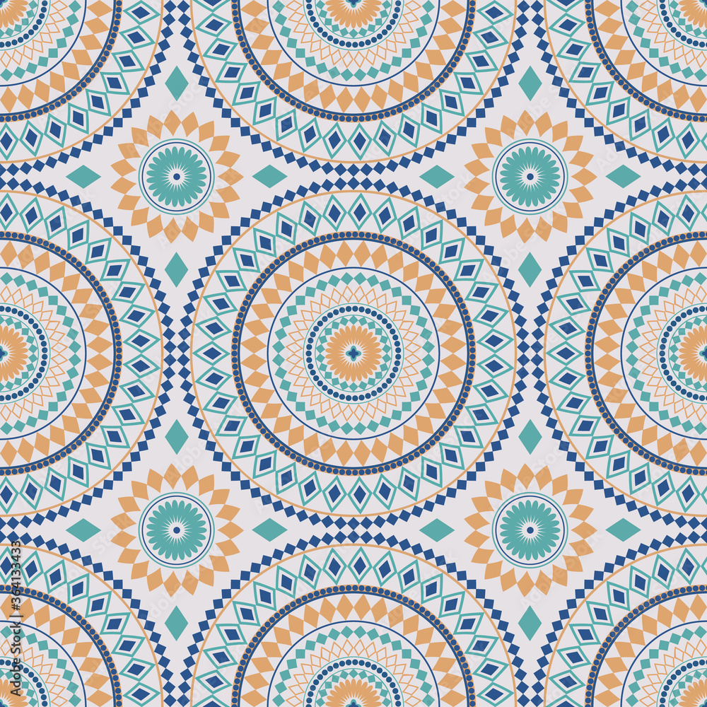 Morocco seamless ornament. Vector design with traditional pattern.
