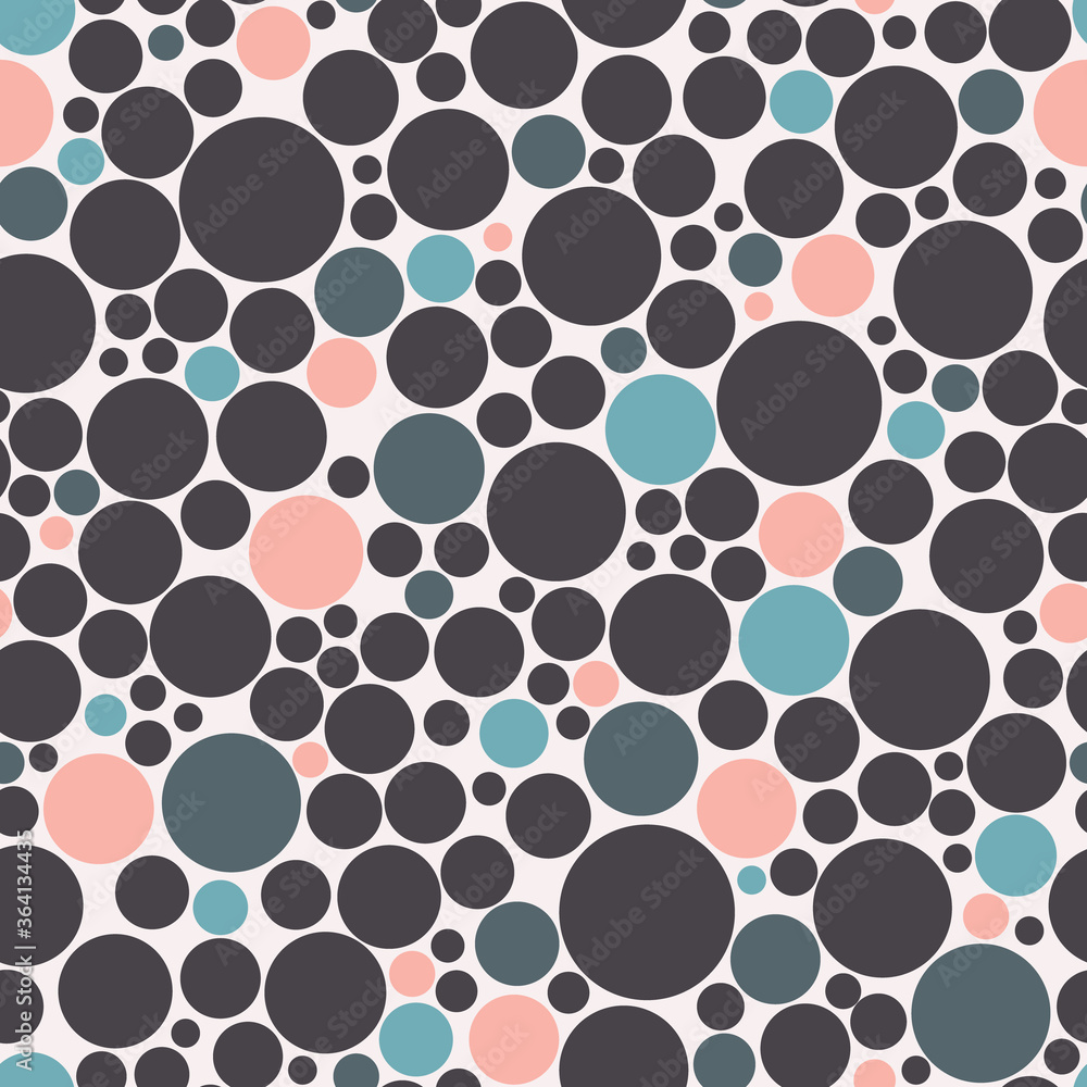 Minimalistic bubbles seamless vector pattern. Geometric design with circles.
Minimalistic bubbles seamless vector pattern. Geometric design with circles.