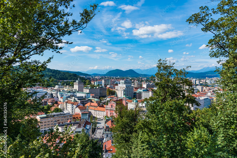 Panoramic picture of Ljubjana