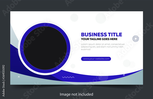 Modern banner template design with geometric elements