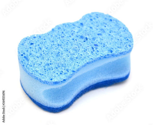 bath sponge isolated on white background