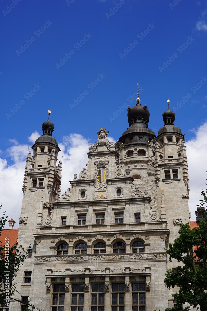 Obraz premium Neues Rathaus Leipzig