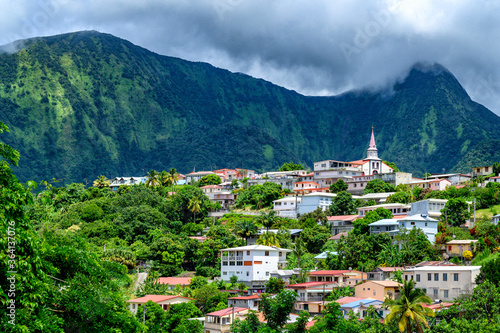 Papier peint Village du Morne-Vert en Martinique dans les Antilles françaises