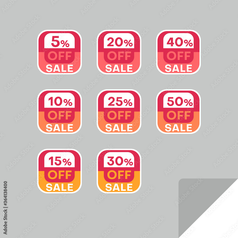Set of discount labels. Timeless easy-to-read design. Set of discount labels. Timeless easy-to-read design.