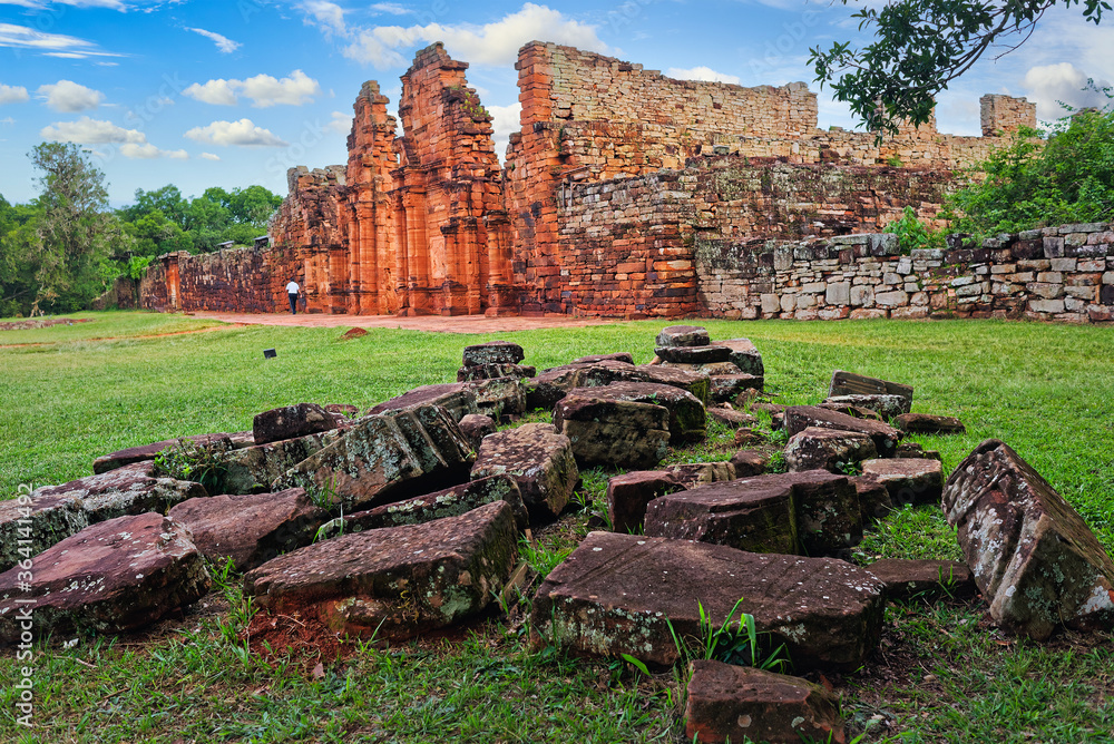 Ταπετσαρία Ruins of the Jesuit reduction San Ignacio Mini of the Guaranisi, UNESCO World He